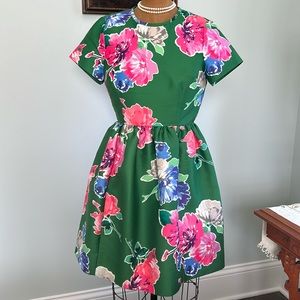 Kate Spade Green Floral Dress